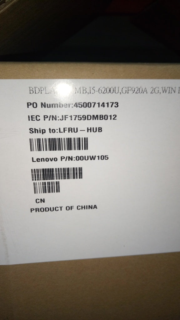 Lenovo Pl System Boards - 00UW105