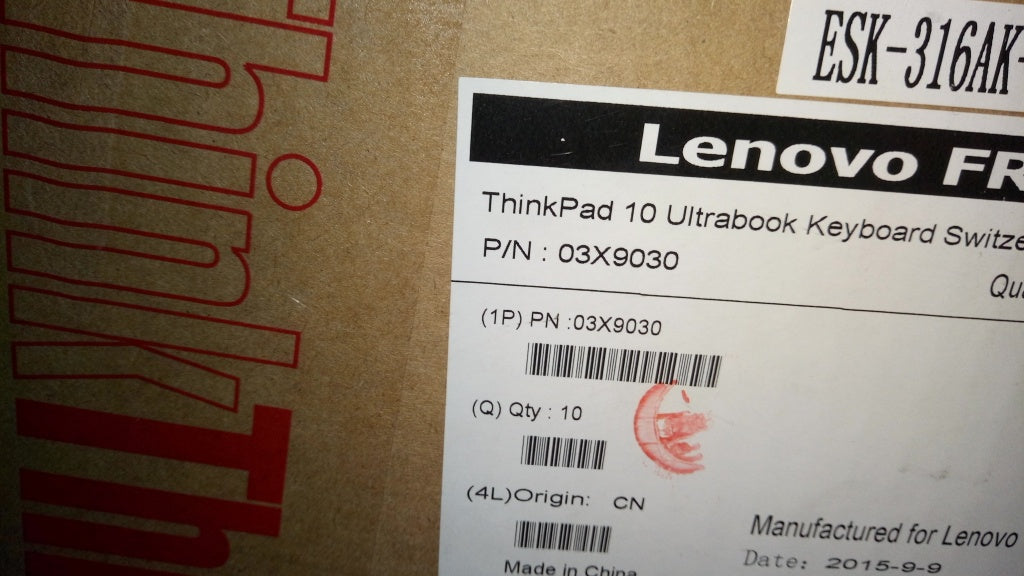 Lenovo Ki Keyboards Internal - 03X9030