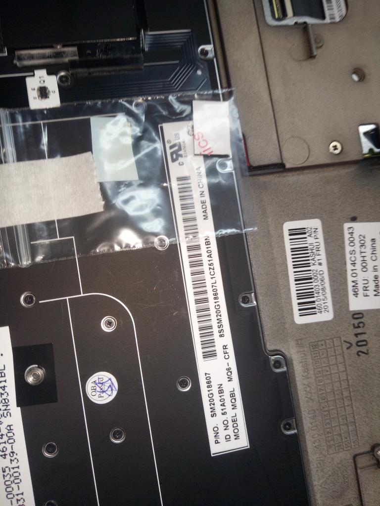 Lenovo Ma Mechanical Assemblies - 00HT302