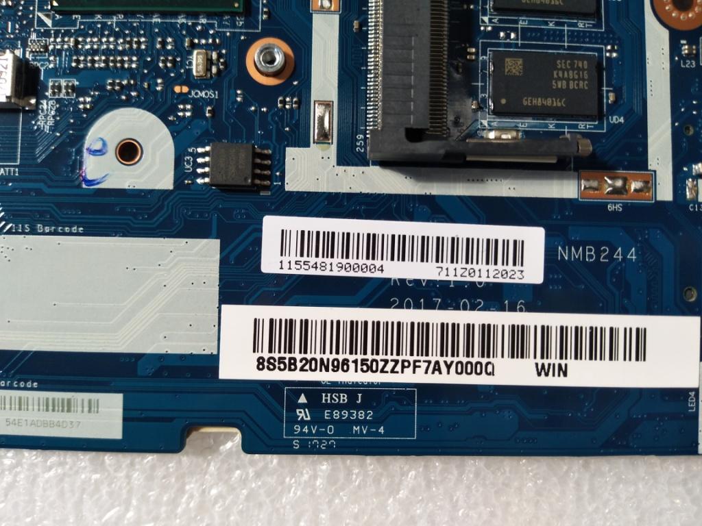Lenovo Mbl80Yei77500Uh R17M1_4G4Gwin - 5B20N96150