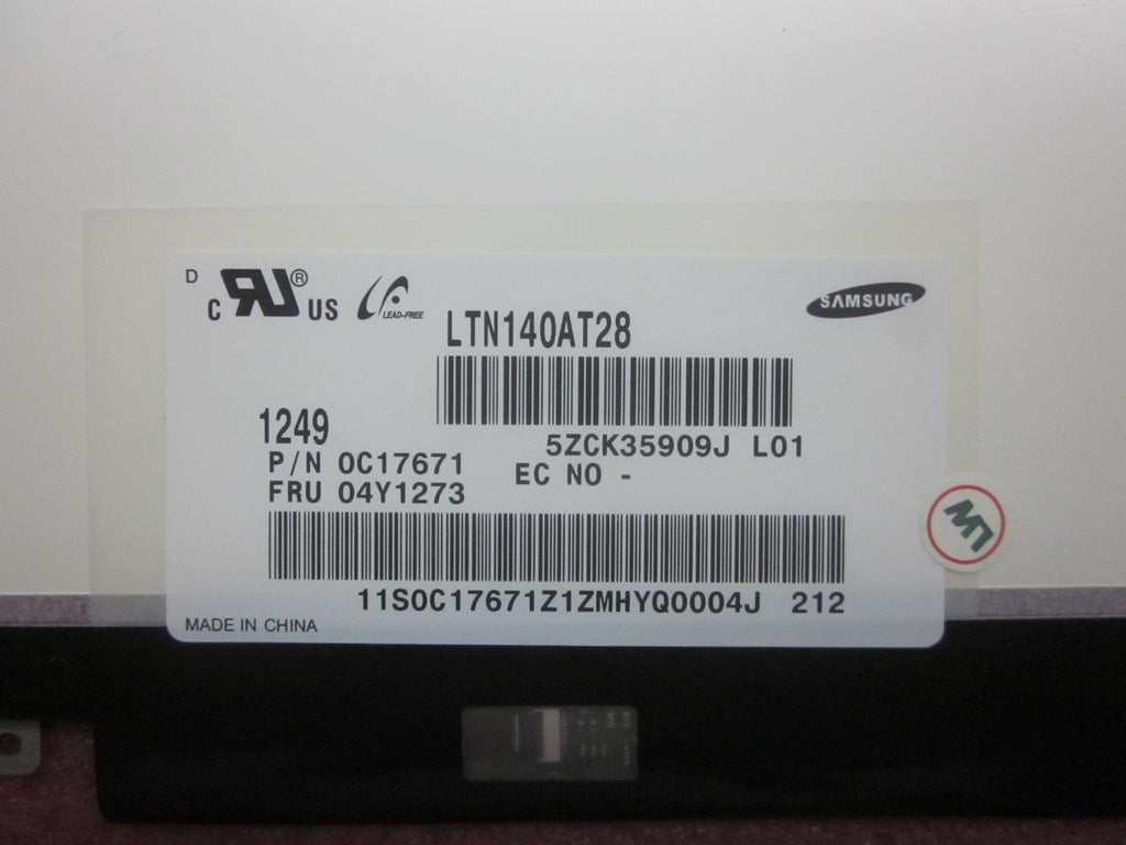 Lenovo 14.0 And Quot / Hd Glare Panel - 04Y1273