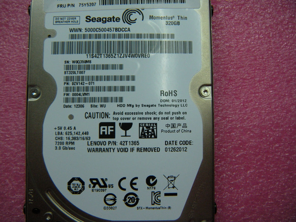 Lenovo Driveh Tray-As7 C320 Seagate - 75Y5207