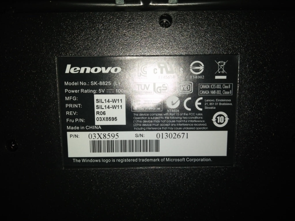Lenovo Kb Keyboards External - 03X8595