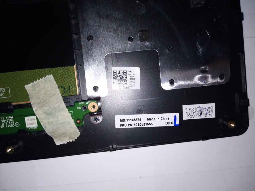 Lenovo Logic Upper Assembly 15T Black - 5CB0L81555