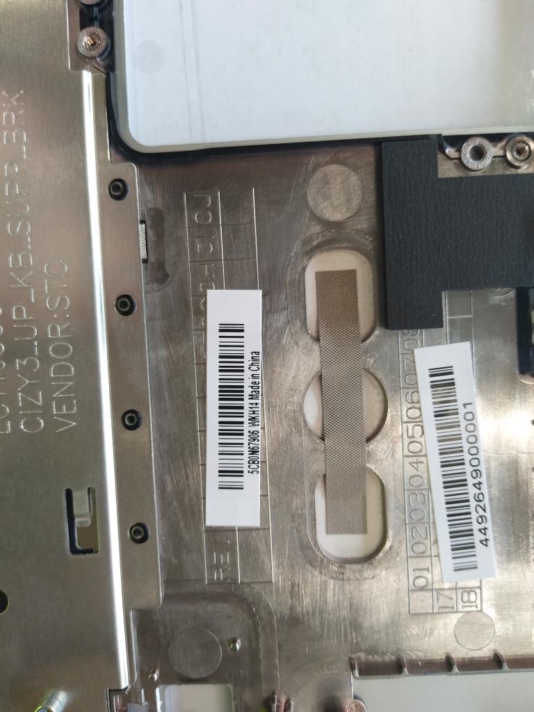 Lenovo Up Assembly Silver W/Keyboard - 5CB0N67906