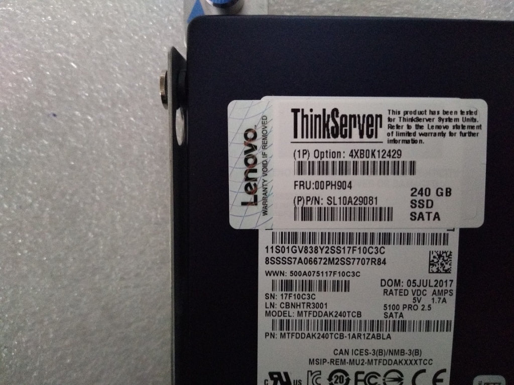 Lenovo Nhs 240Gb 6Gb Sata 2.5-Inch As - 00PH904