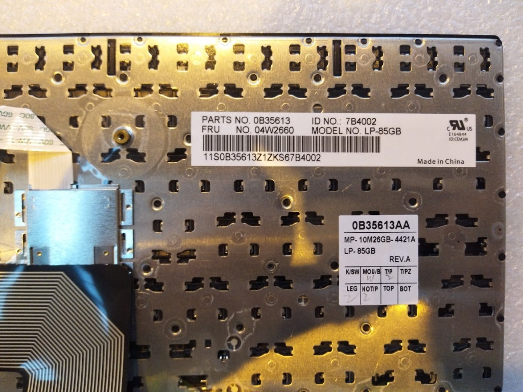 Lenovo Ki Keyboards Internal - 04W2660