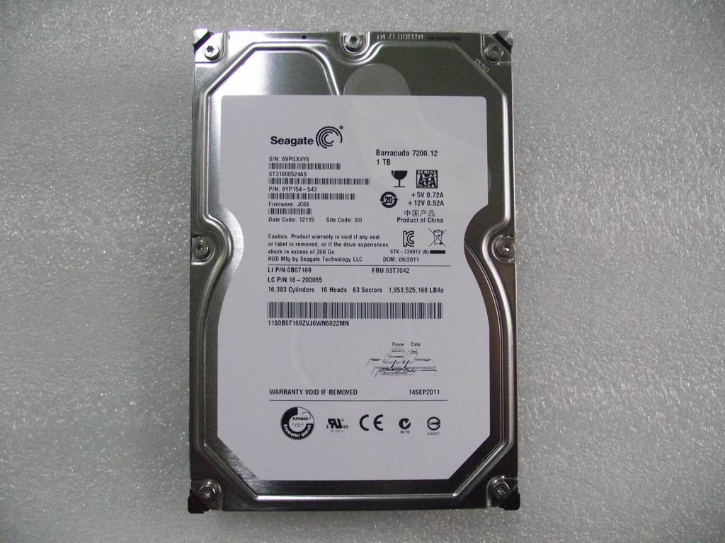 Lenovo 16200065 Hdd 1Tb Sg Pharaoh6Gb/S St3100