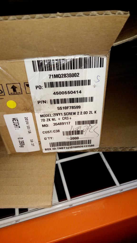 Lenovo Ks Kits Screws And Labels - 5S10F78599