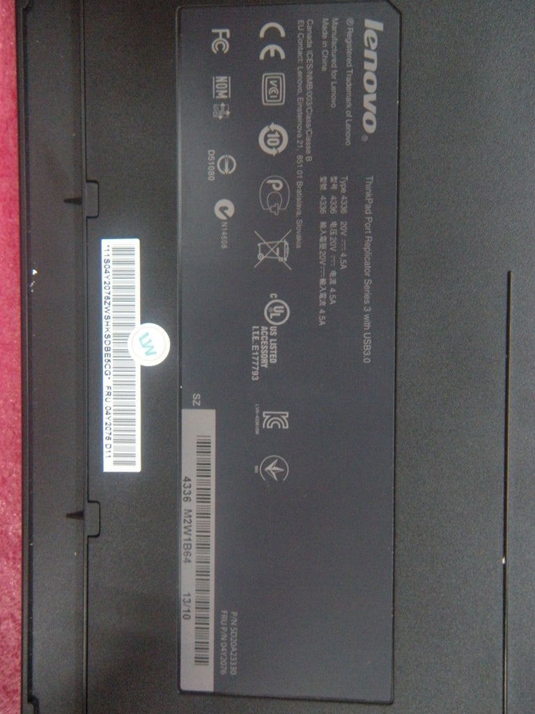 Lenovo Docking Portreplicator-Usi Usb - 04Y2076