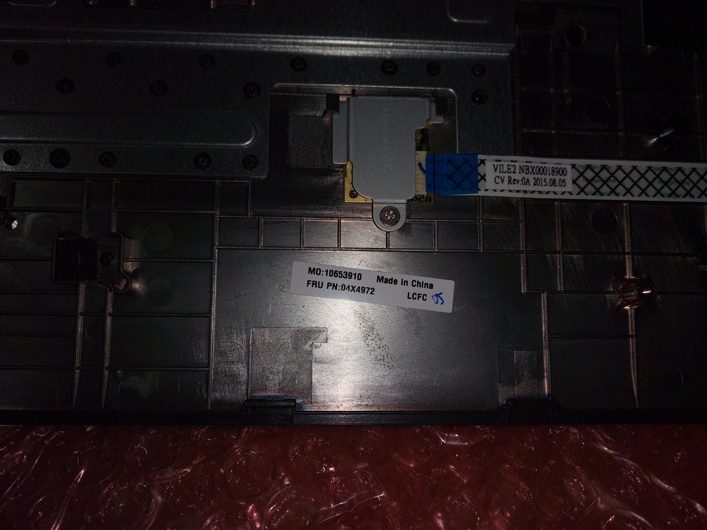 Lenovo Laptop Keyboard Bezel - 04X4972