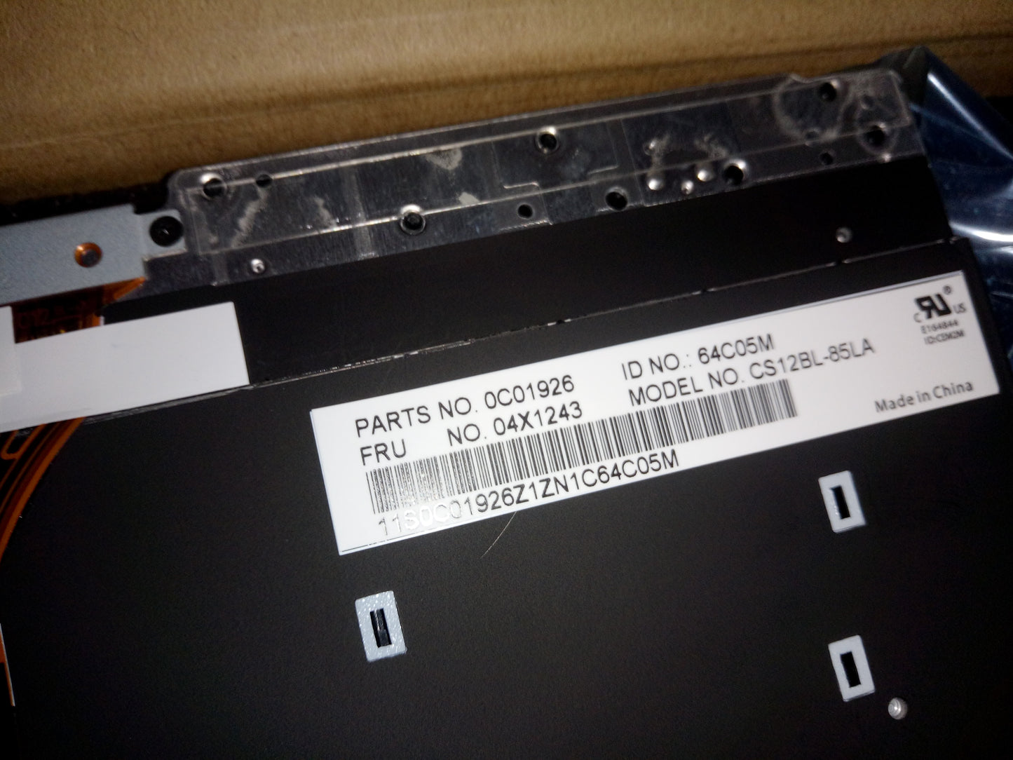 Lenovo Laptop Keyboard - 04X1243