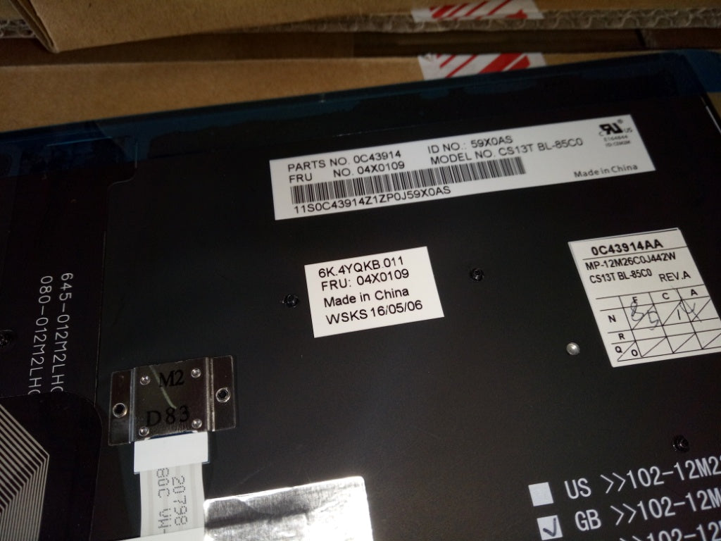 Lenovo Ki Keyboards Internal - 04X0109