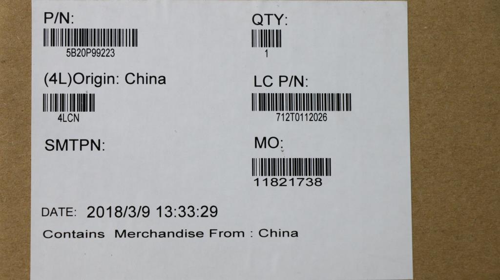 Lenovo Mbl81Bji58250Uv2Gd4Goptnok - 5B20P99223