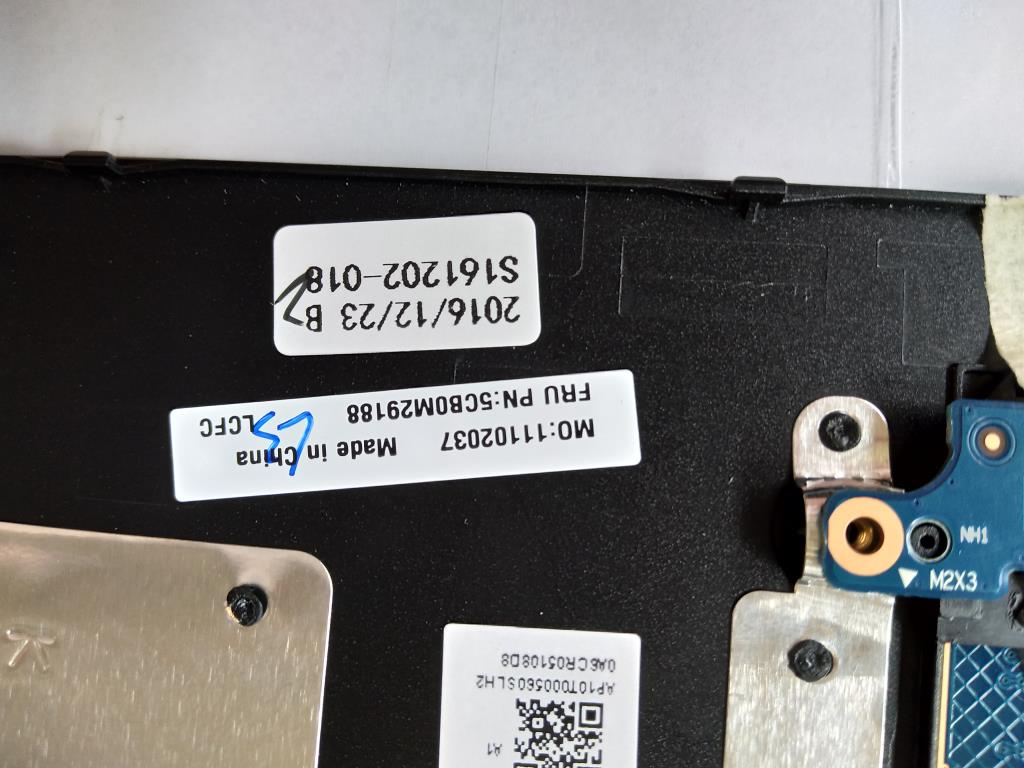 Lenovo Logic Upper Assembly 15T Black - 5CB0M29188