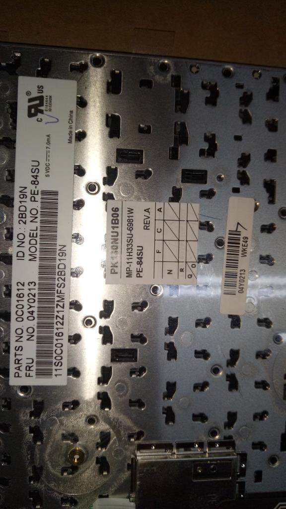 Lenovo Ki Keyboards Internal - 04Y0213