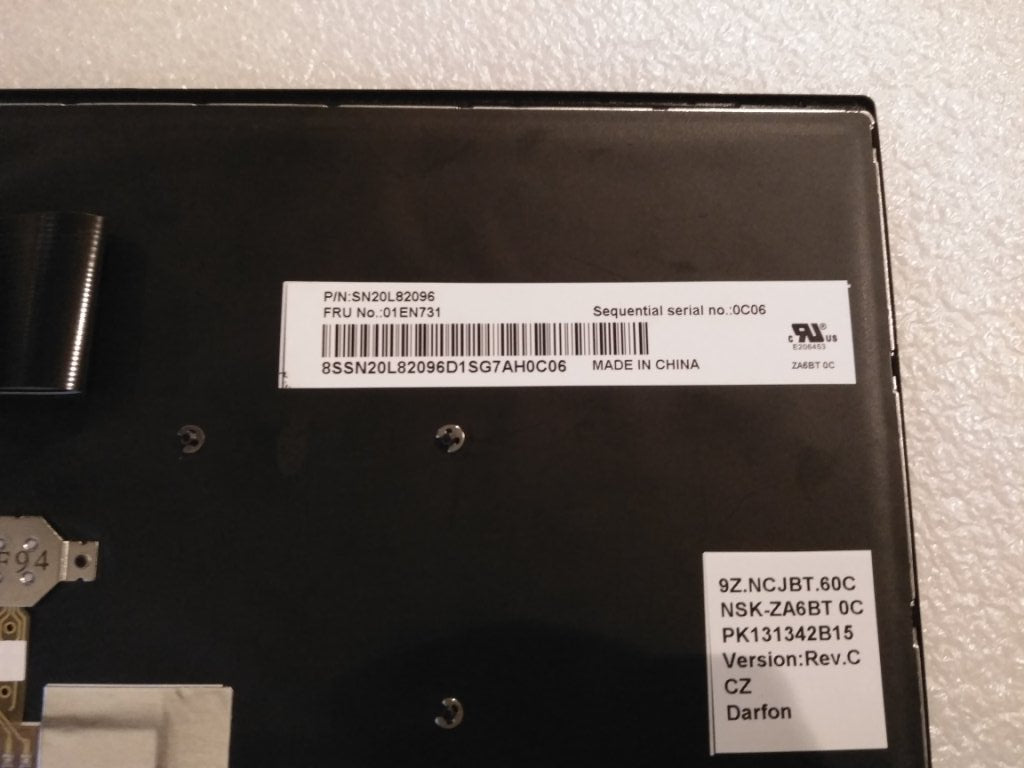Lenovo Ps9 Kb(Czech) 84, Bl, Api, Blk - 01EN731