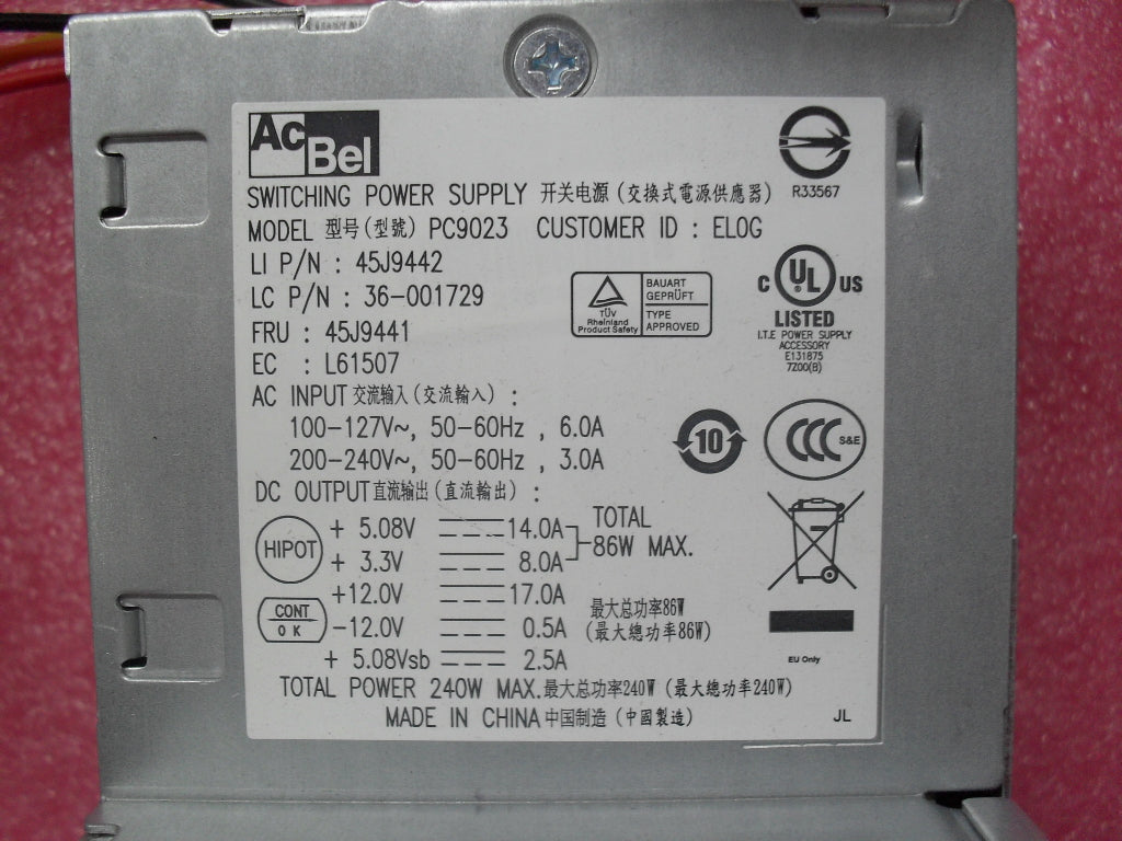 Lenovo Powersup Cru, 240W Psu - 45J9441