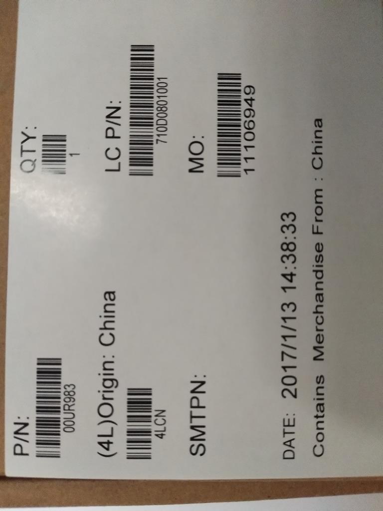 Lenovo Thermal Module Uma Furukawa - 00UR983