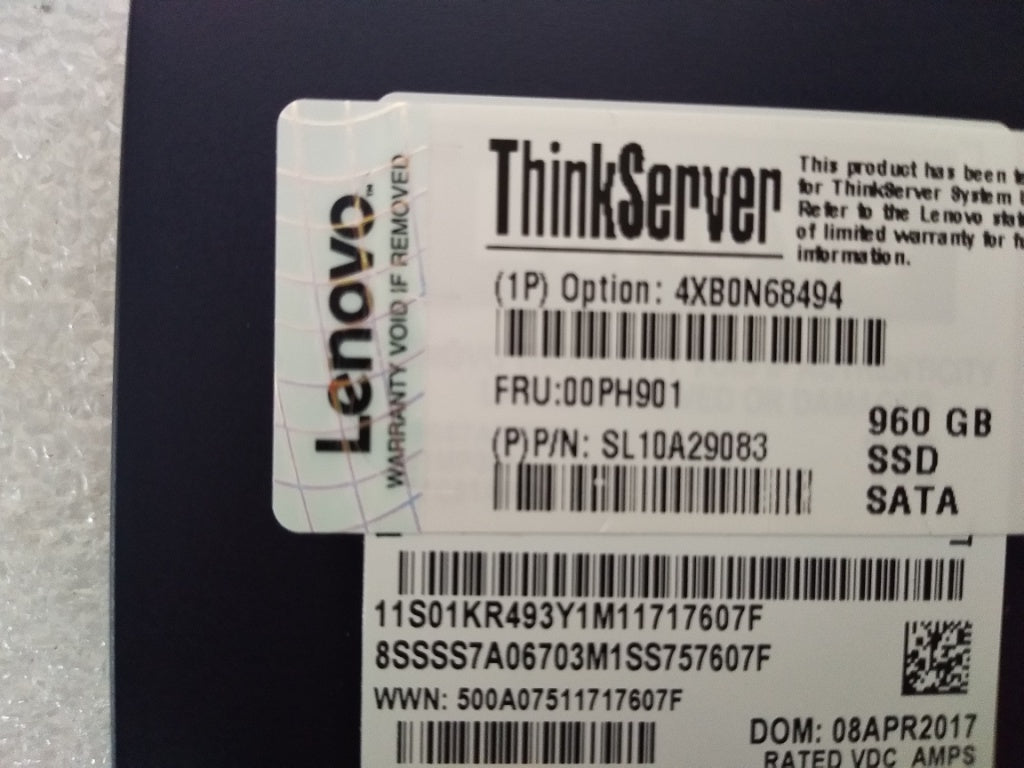 Lenovo Nhs 960Gb 6Gbps Sata 2.5-Inch - 00PH901