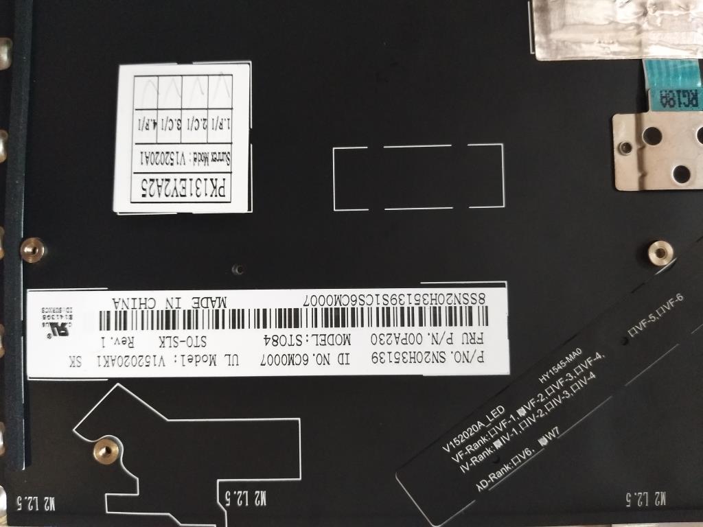 Lenovo Ki Keyboards Internal - 00PA230