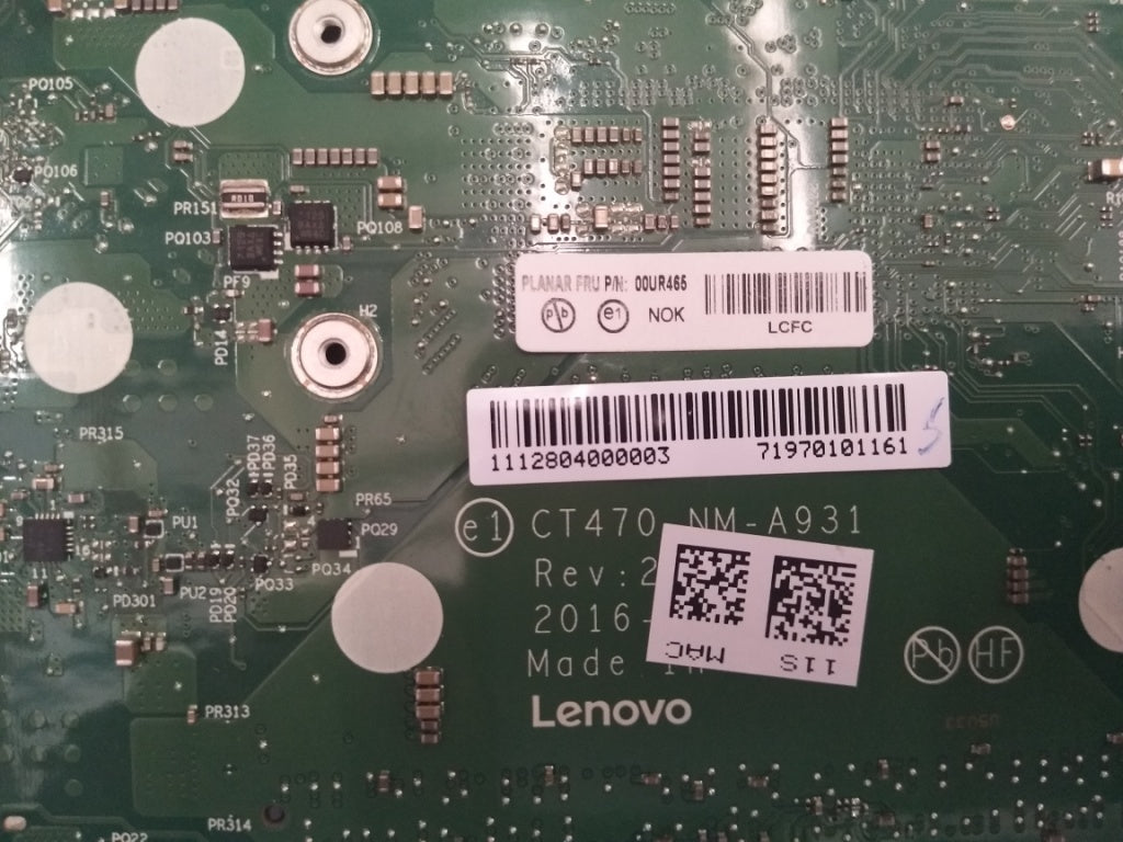 Lenovo Mb I76600U Uma Nok Ytpm Dtpm1. - 00UR465