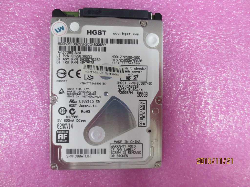 Lenovo Hd Hard Drives - 04X5965