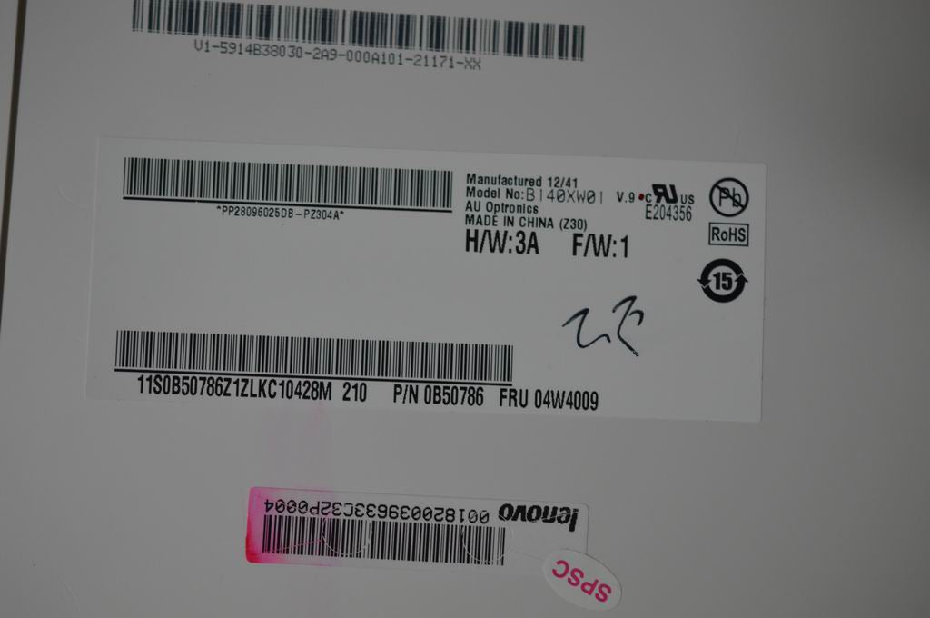 Lenovo Lcd 14Hd Au B140Xw01 V9 - 18200396