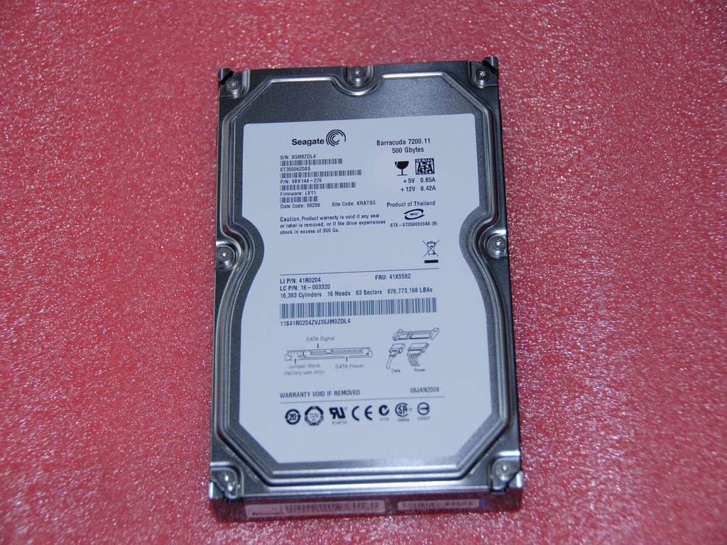 Lenovo 16003900 Hdd Sata2 500G St3500620As 16M