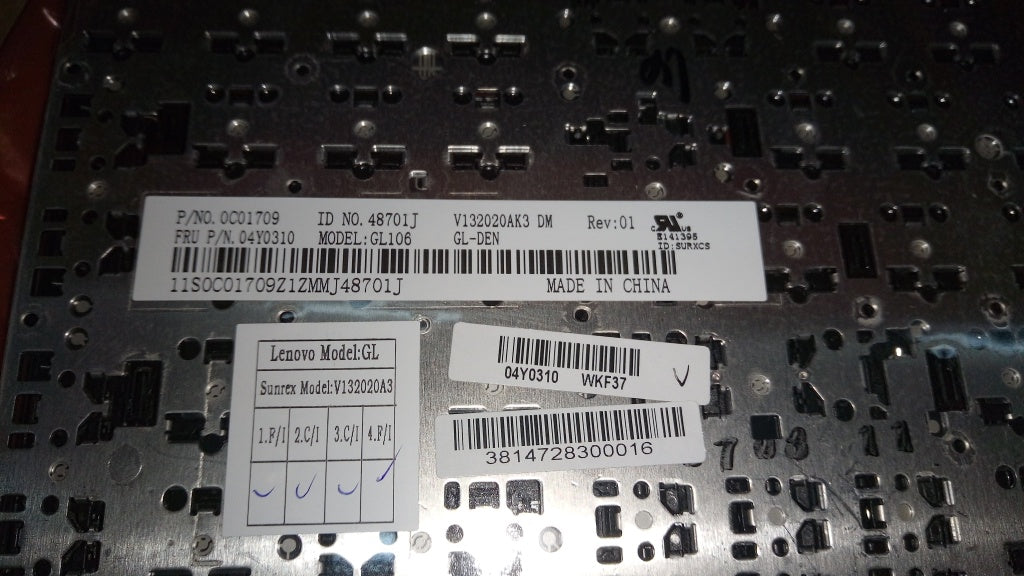 Lenovo Ki Keyboards Internal - 04Y0310