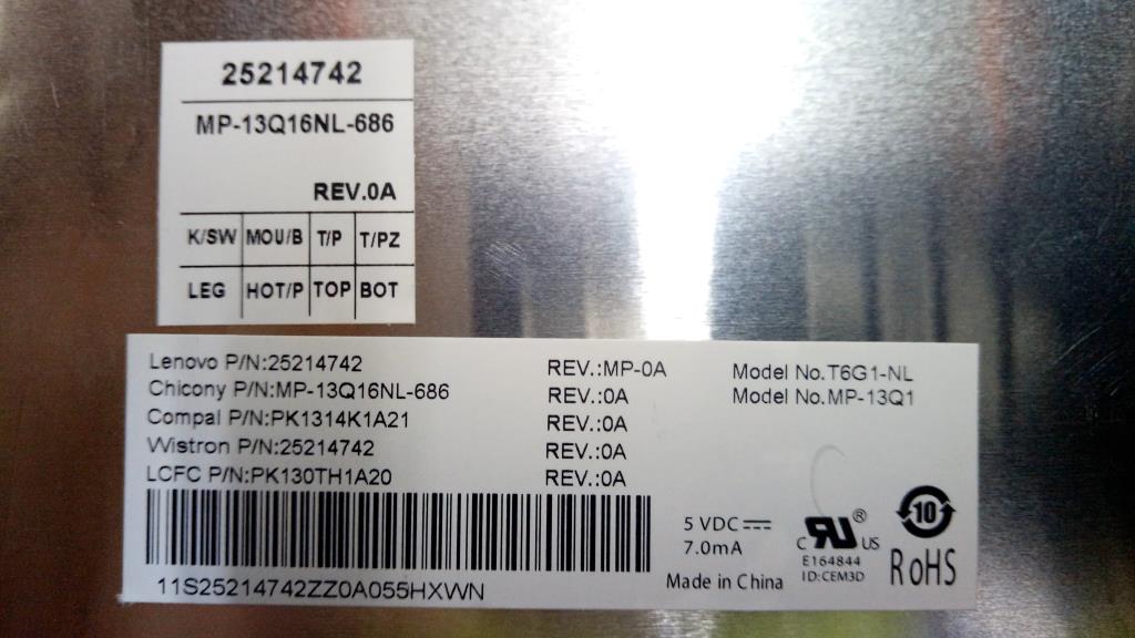 Lenovo Ki Keyboards Internal - 25214742