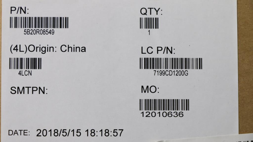 Lenovo System Board Planar Motherboar - 5B20R08549