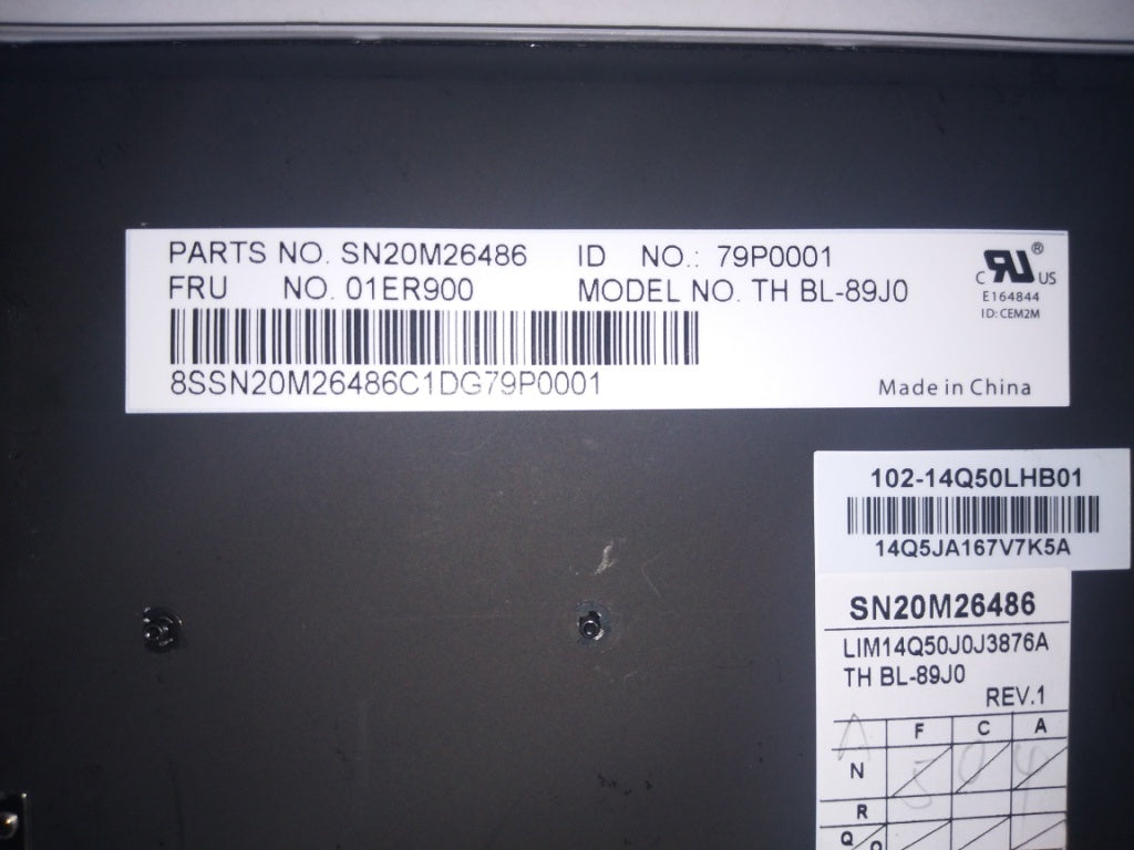 Lenovo Tho2 Chy Bl-Kb Sv Jp - 01ER900