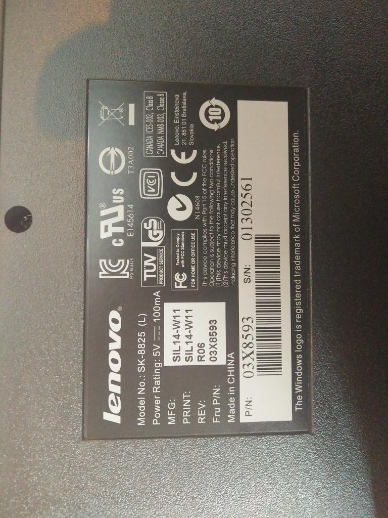 Lenovo Kb Keyboards External - 03X8593