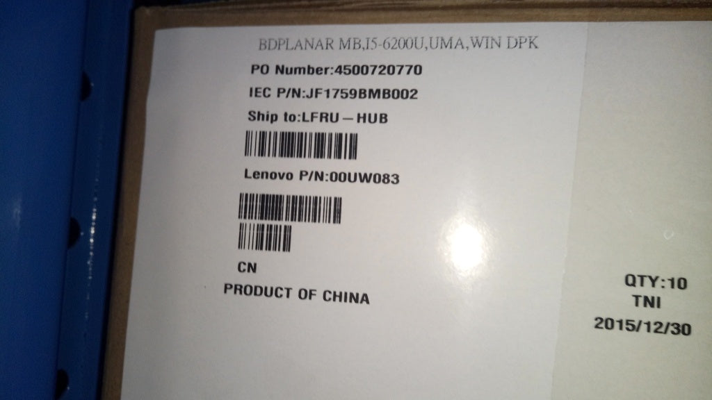 Lenovo Pl System Boards - 00UW083