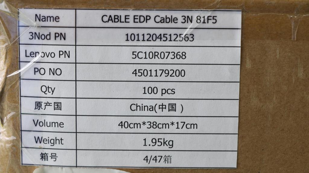 Lenovo 5C10R07368 Edp Cable 3N 81F5