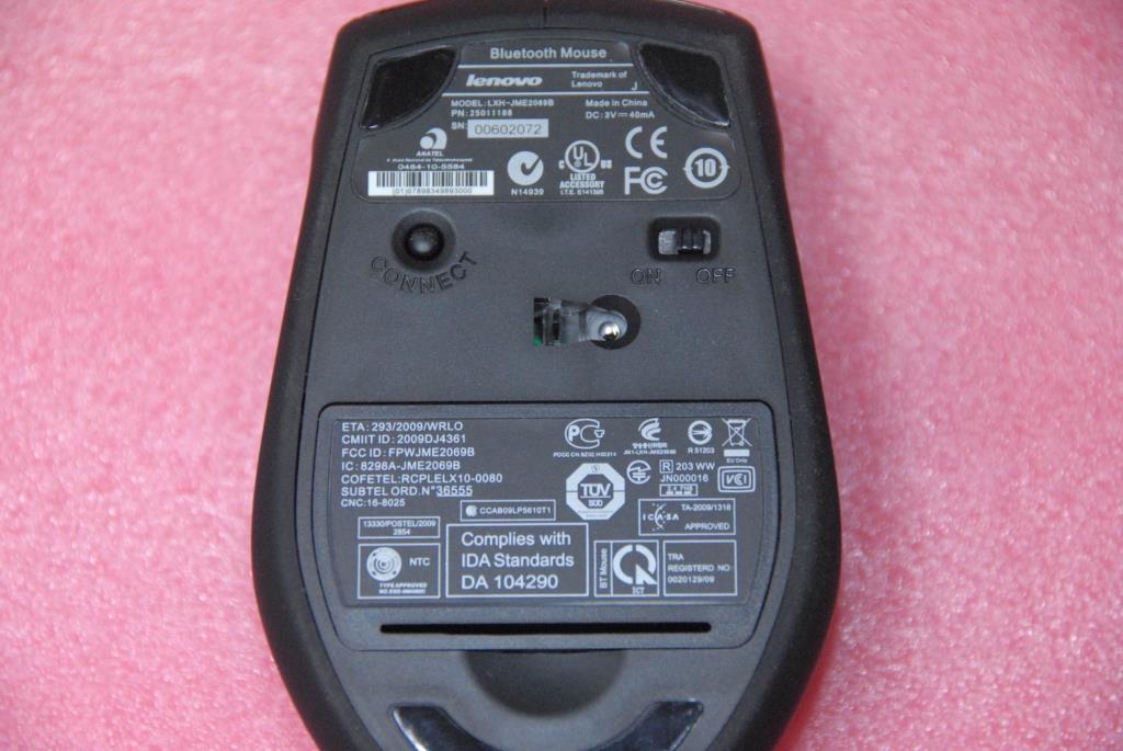 Lenovo 25011188 Mouse Sunrex Lxh-Jme2069B((Ww