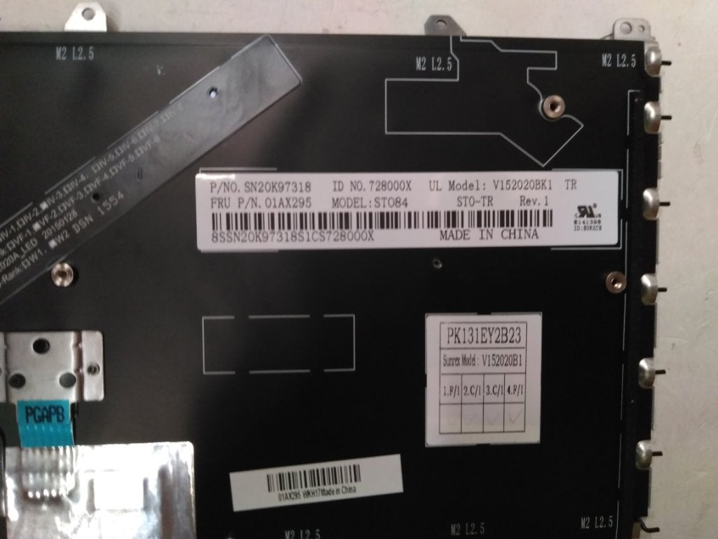 Lenovo Ki Keyboards Internal - 01AX295