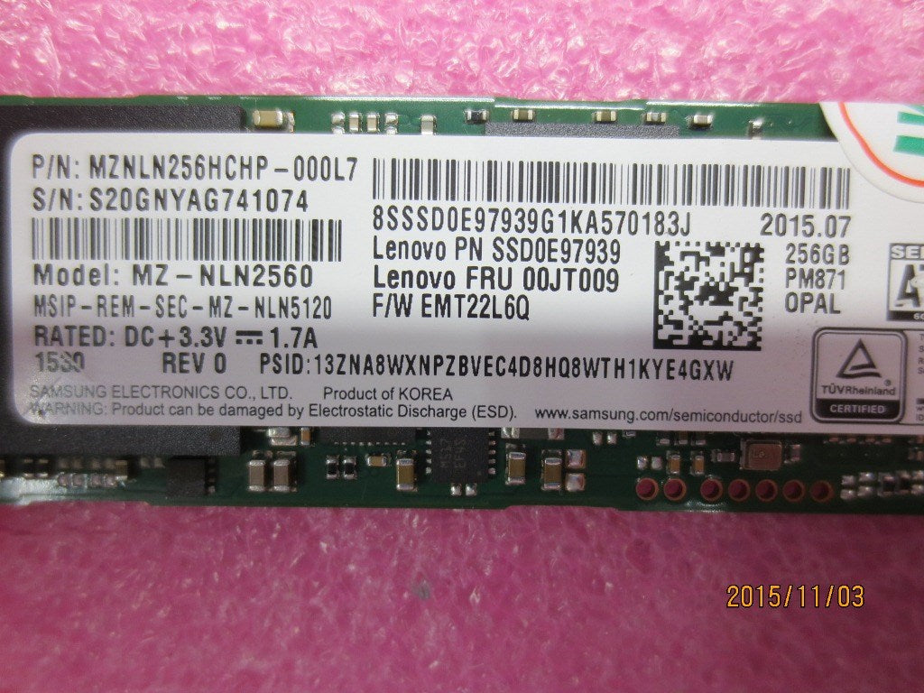 Lenovo 00JT009 256 Ssd