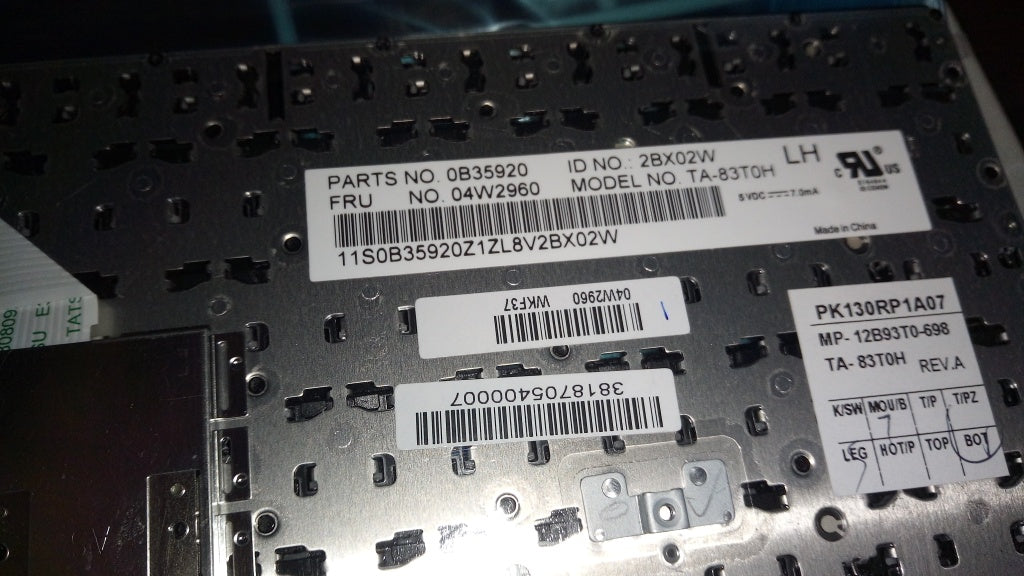 Lenovo Ki Keyboards Internal - 04W2960