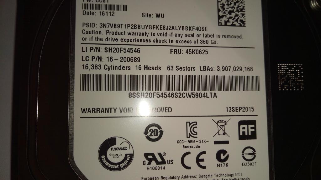 Lenovo Hd Hard Drives - 16200689