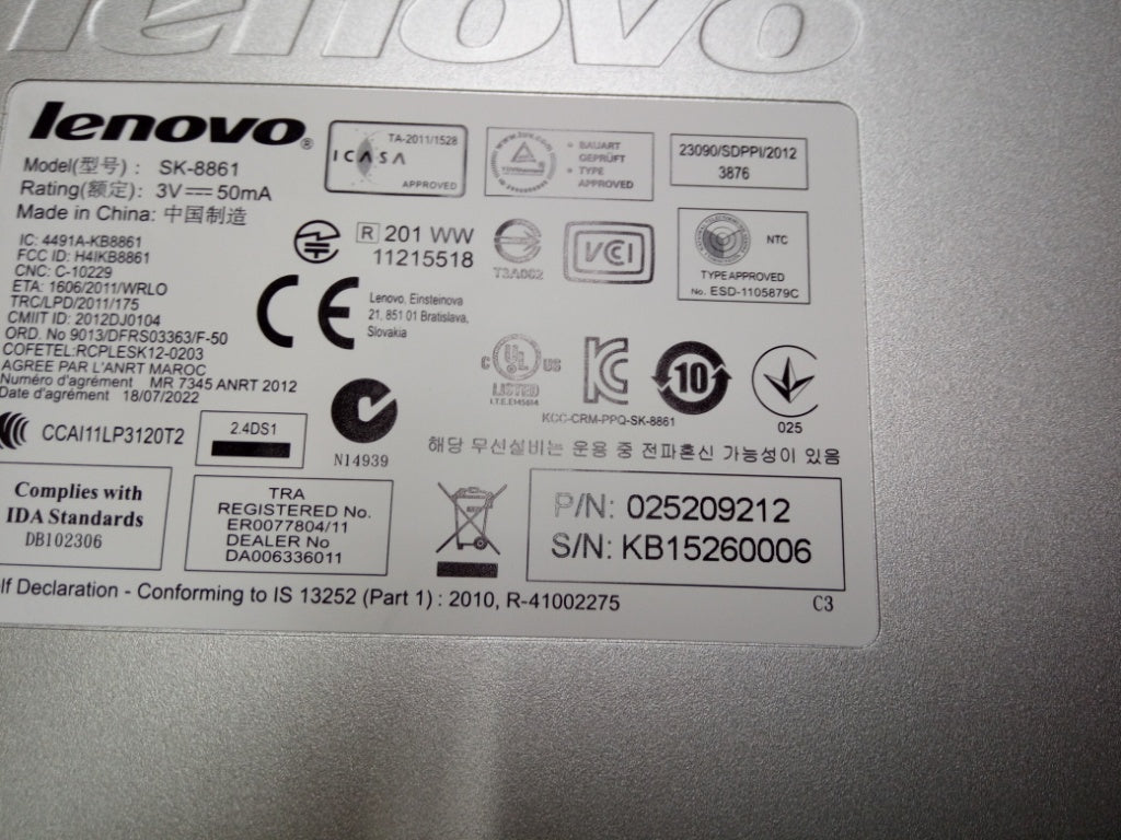 Lenovo Kb Keyboards External - 25209212