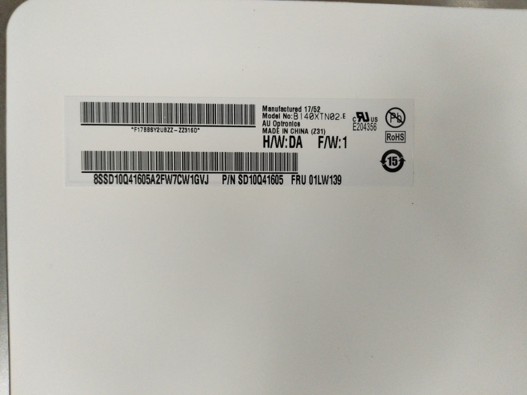 Lenovo Solo Dummy 14Hd Tn Ag 45 Cg Au - 01LW139