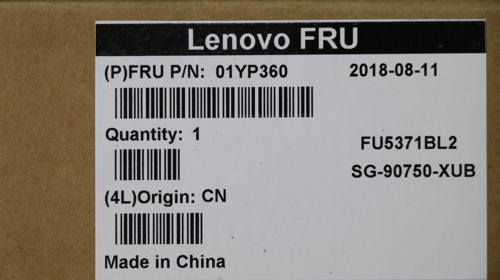 Lenovo 01YP360 Fru Como Fl Ltn Kbbl Bk Us