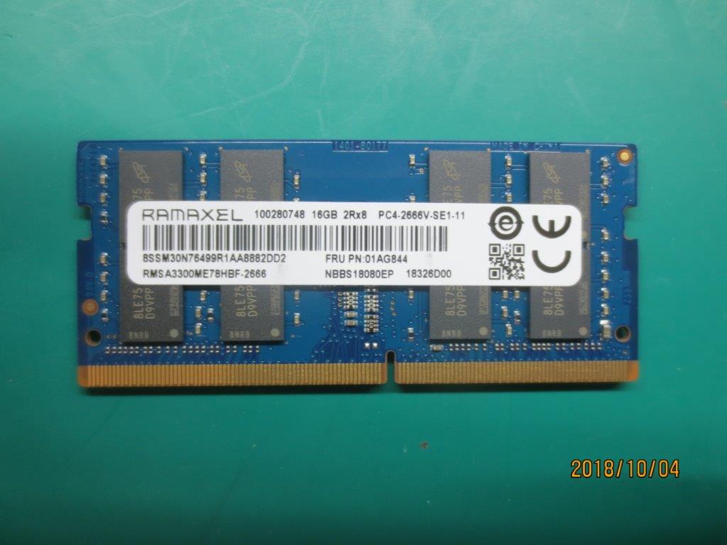 Lenovo (01AG844) 16GB DDR4 2666MHz RAM, SODIMM, Ramaxel