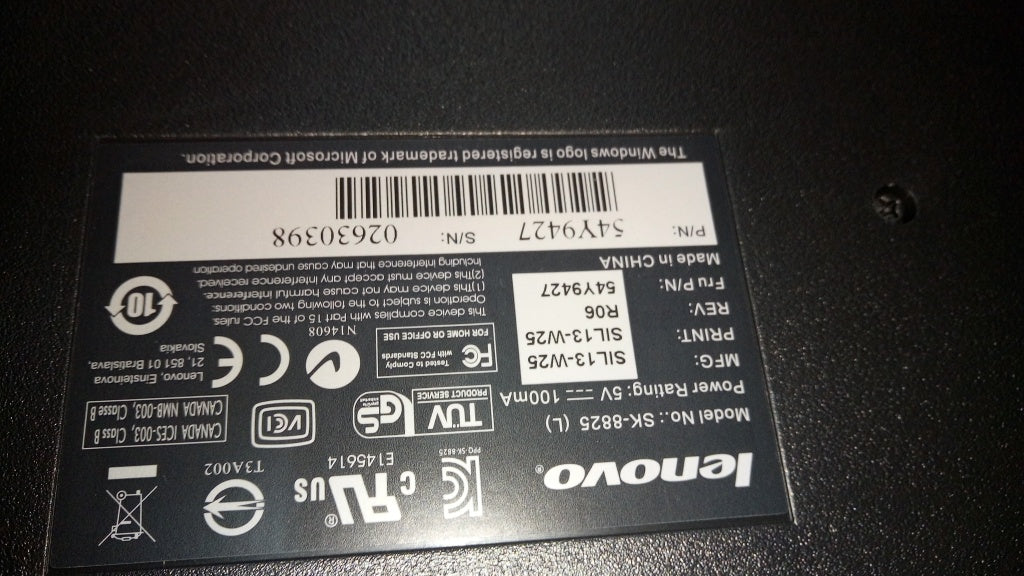 Lenovo Kb Keyboards External - 54Y9427