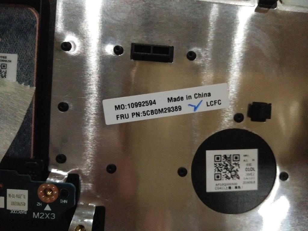 Lenovo Logic Upper Assembly 14T Black - 5CB0M29389
