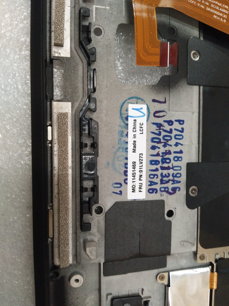 Lenovo Keyboard Bezel Ara Fpr Nfc Bk - 01LV273