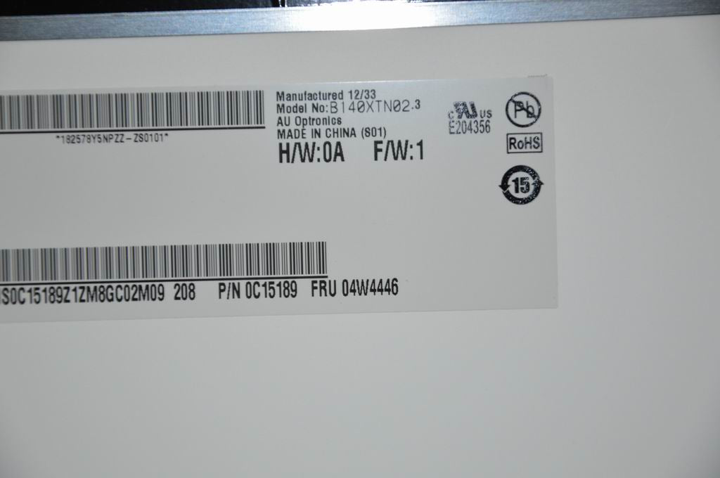 Lenovo Tft Lcd B140Xtn02.3 Hw0A Hd G - 18200702