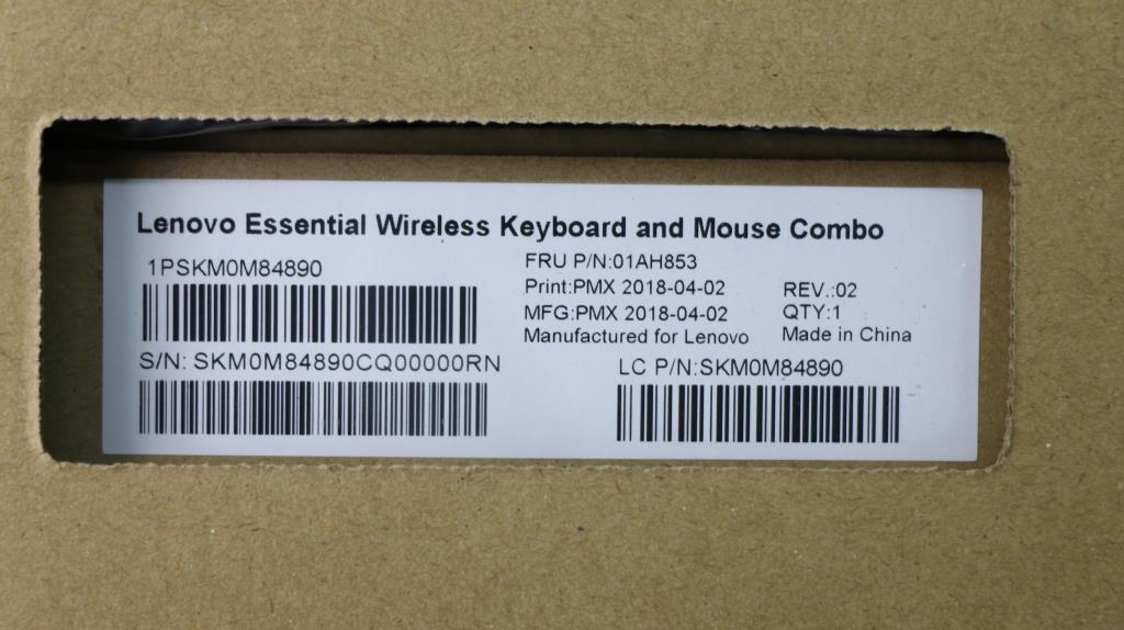 Lenovo 01AH853 Kybmouse Primax Rfbu71 24G Bk